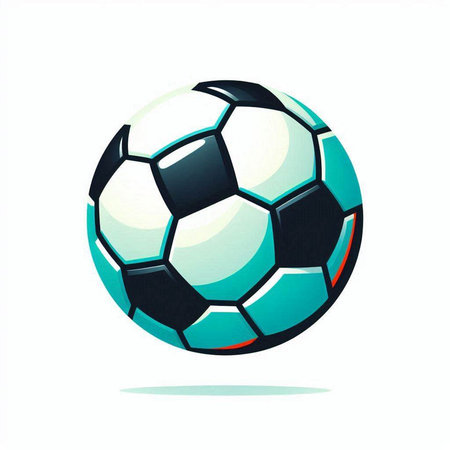 Soccer ball. Vector illustration. Isolated on white background.のイラスト素材
