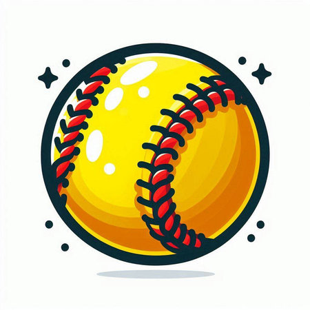 baseball ball icon on white background. vector illustration eps 10のイラスト素材