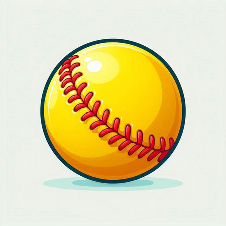 Baseball ball on the white background. Vector illustration. Eps 10のイラスト素材