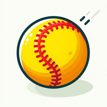 Baseball ball on a white background. Vector illustration. Eps 10のイラスト素材