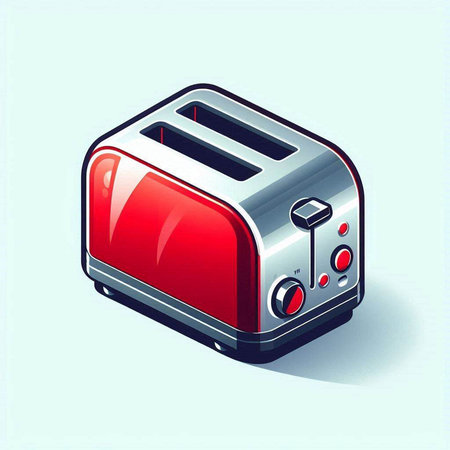 Isometric toaster. Vector illustration. Isometric toaster.のイラスト素材
