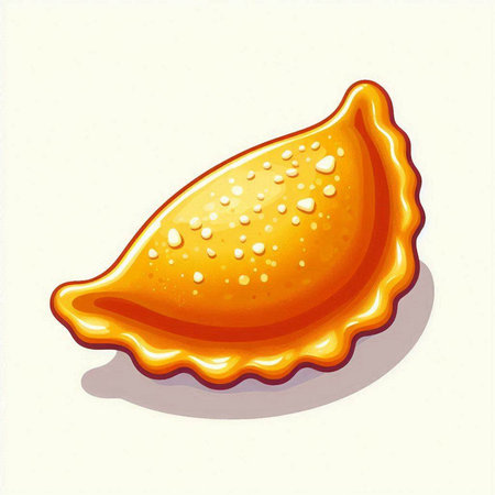 Illustration of a seashell on a white background with a shadowのイラスト素材