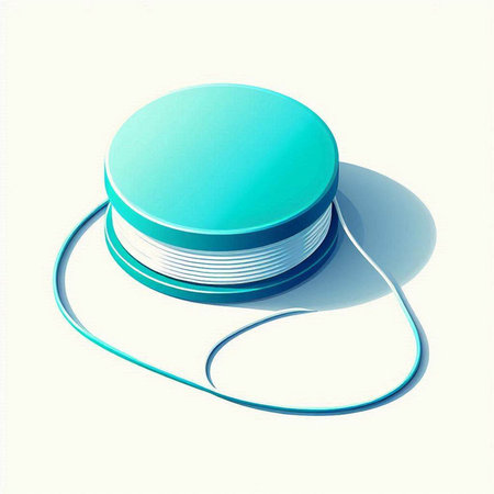 3d rendering of a blue cap on a white background with shadowのイラスト素材