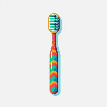 toothbrush isolated on a white background. 3d illustration.のイラスト素材