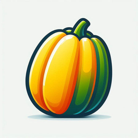 pumpkin vector illustration on the white background. Vector illustration.のイラスト素材