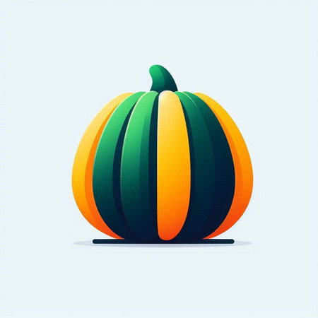 Pumpkin design element. Vector illustration. Eps 10 file.のイラスト素材