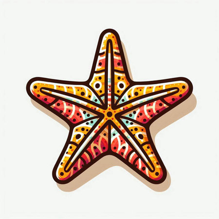 Starfish icon isolated on white background. Vector illustration. Eps 10.のイラスト素材