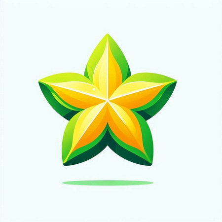 Star fruit icon. Starfruit icon. Vector illustration. Eps 10のイラスト素材