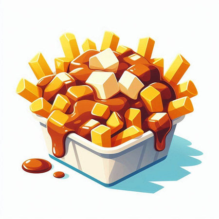 Illustration of a box of caramel candies on a white backgroundのイラスト素材