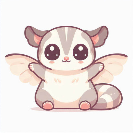 Flat vector illustration of a man in a medical coat and glasses with an idea.のイラスト素材