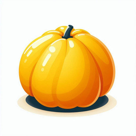 Pumpkin on a white background. Vector illustration for your designのイラスト素材