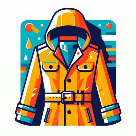 Firefighter in uniform and helmet. Vector illustration in flat style.のイラスト素材