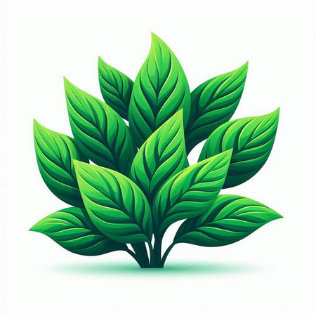 Ecology concept with green leaves icon design, vector illustration eps 10.のイラスト素材