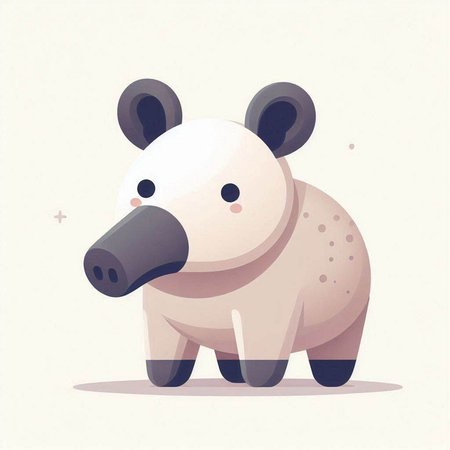 Cute cartoon baby bear. Vector illustration in a flat style.のイラスト素材