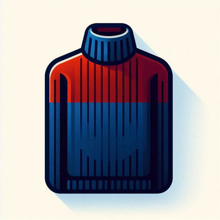 Illustration of a plastic bottle with a red and blue background.のイラスト素材