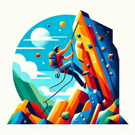 Man sitting in armchair and reading book. Flat style vector illustration.のイラスト素材