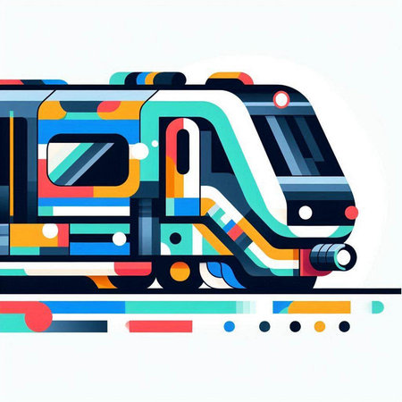 Abstract colorful geometric shapes on white background. Vector illustration for your designのイラスト素材