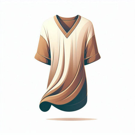 Illustration of a sports t-shirt on a mannequinのイラスト素材