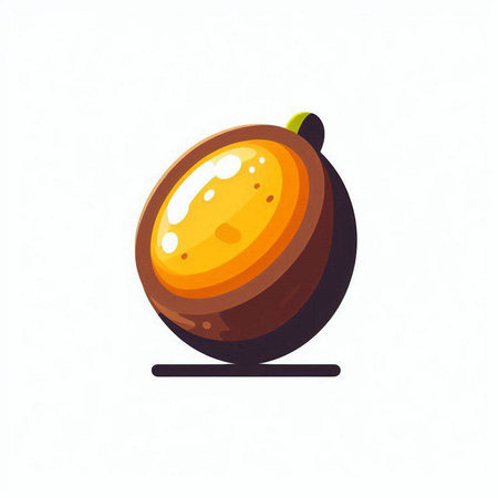 Fruit icon on white background. Vector illustration. Fruit icon.のイラスト素材