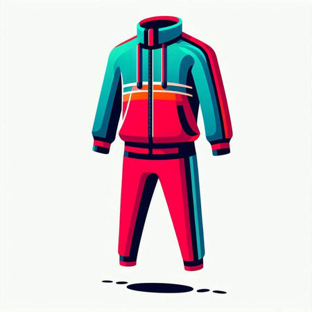 Winter sportswear. Vector illustration of a winter sportswear.のイラスト素材