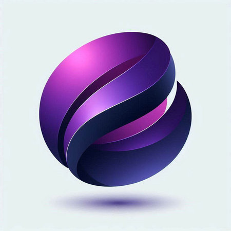 Abstract 3d sphere. Vector illustration. Design element. EPS 10のイラスト素材