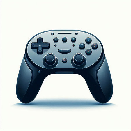 Gamepad isolated on white background. Vector illustration. Eps 10.のイラスト素材