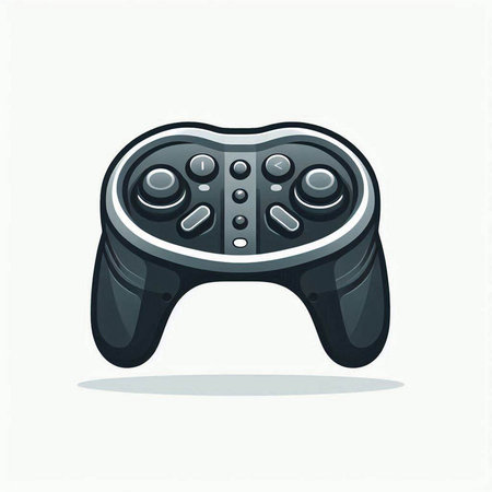 Gamepad icon, vector illustration. Game controller isolated on white background.のイラスト素材