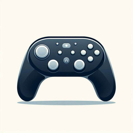 Gamepad isolated on white background. Vector illustration. Eps 10.のイラスト素材