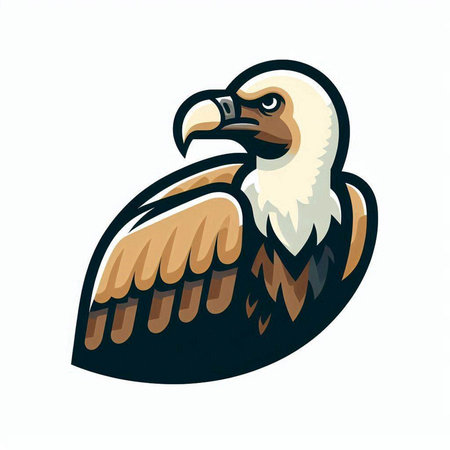 Eagle head isolated on white background. Vector illustration eps 10のイラスト素材