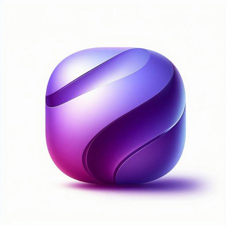 Abstract 3d sphere with shadow on white background. Vector illustration.のイラスト素材