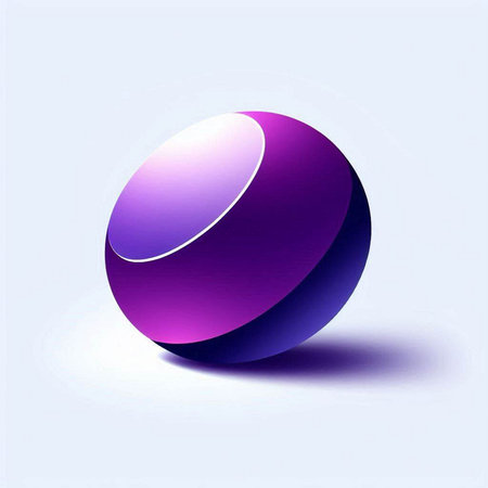 3d ball with shadow on a white background. Vector illustration.のイラスト素材