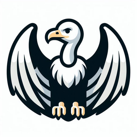Eagle head on a white background. Vector illustration eps 10のイラスト素材