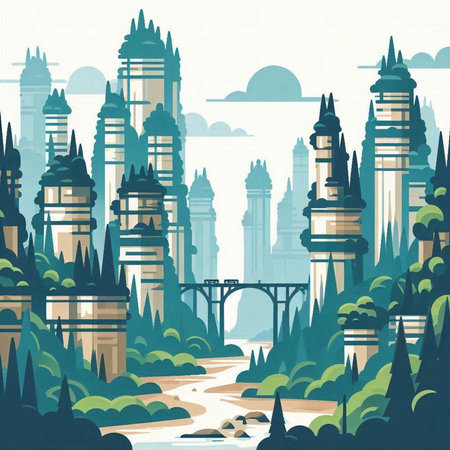 Travel to India, Asia. Landmarks of India. Vector illustrationのイラスト素材