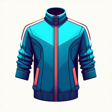 sport jacket on a white background, vector illustration, eps 10のイラスト素材
