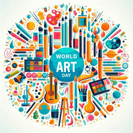 Vector illustration of Back to school concept with school supplies in circle shapeのイラスト素材