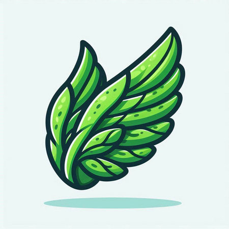 Green leaf icon isolated on white background. Vector illustration for your designのイラスト素材