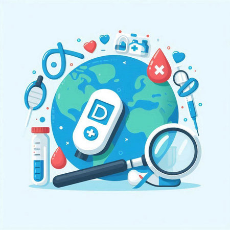 Vector illustration of world diabetes day. World diabetes day concept. World diabetes day.のイラスト素材