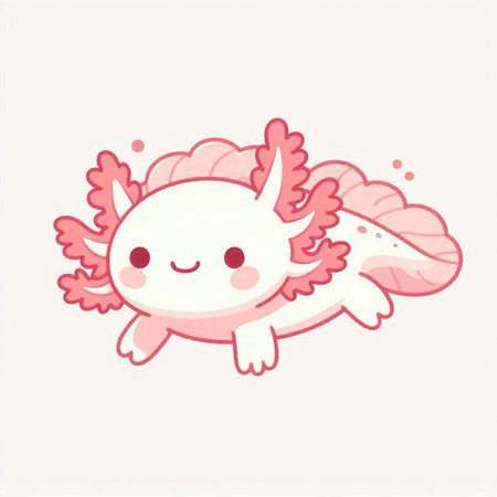 Cute cartoon kawaii unicorn. Vector illustration for your designのイラスト素材