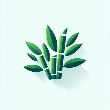 Bamboo icon. Flat design style. Made in vector eps 10のイラスト素材