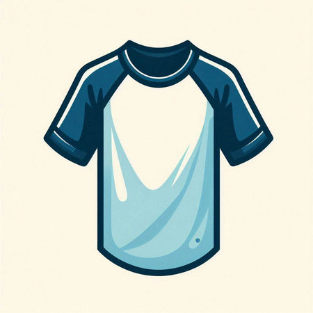 Illustration of a t-shirt, isolated on a white backgroundのイラスト素材