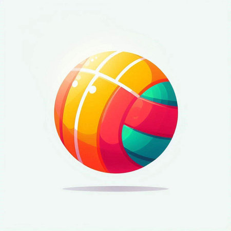 colorful beach ball on a white background. vector illustration. eps 10のイラスト素材
