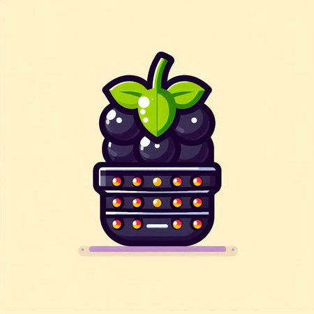 grapes in a bowl. vector illustration in flat style.のイラスト素材