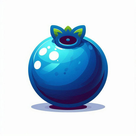 Blueberry icon isolated on white background. Vector illustration. Eps 10.のイラスト素材