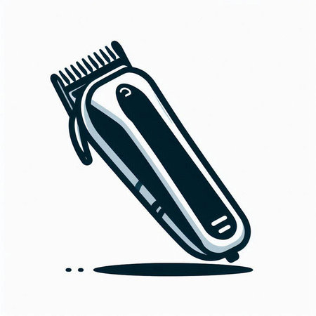 Hair clipper icon isolated on white background. Vector illustration.のイラスト素材