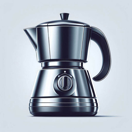 3d rendering of a coffee maker isolated on a white background.のイラスト素材
