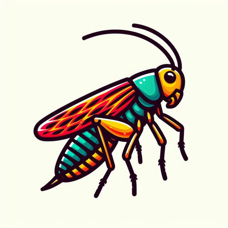 Hornet vector icon isolated on white background. Vector illustration of insect.のイラスト素材
