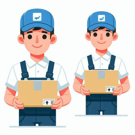 Cute cartoon deer with big antlers sitting on the ground. Vector illustration.のイラスト素材