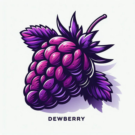 Raspberry vector illustration. Hand drawn berry on white background.のイラスト素材