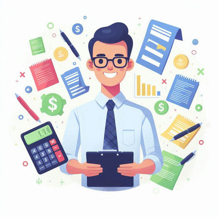 Illustration of a fresh green cabbage isolated on a white background.のイラスト素材