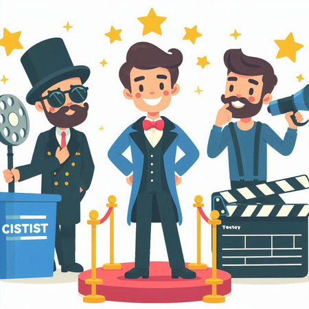 Cinema concept. Cartoon of cinema concept vector for web designのイラスト素材